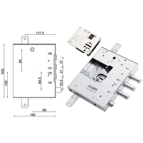 Mottura 89.Kr571.Gdb35 Serratura Blindat.Dx