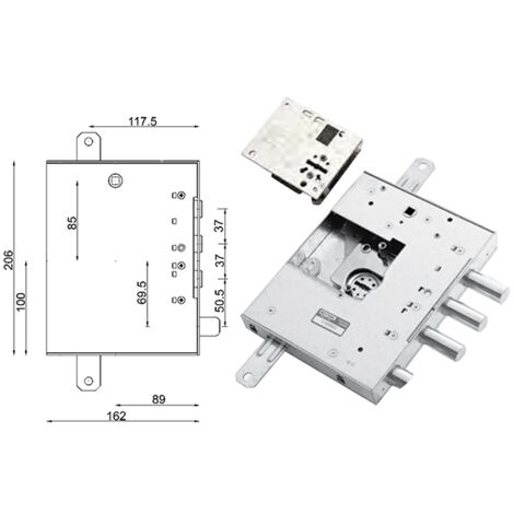 Mottura 89.Kr571.Gsb35 Serratura Blindat.Sx