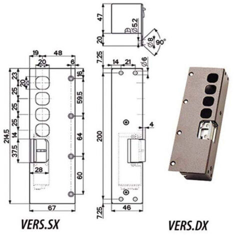 Mottura Electric Striker Plate Sx 94081