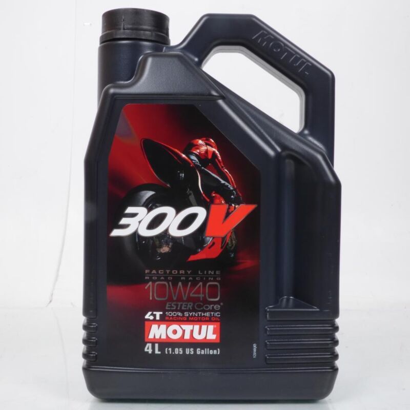 Motul 10w40 100% Sintético 300v Aceite De Línea De Fábrica Para