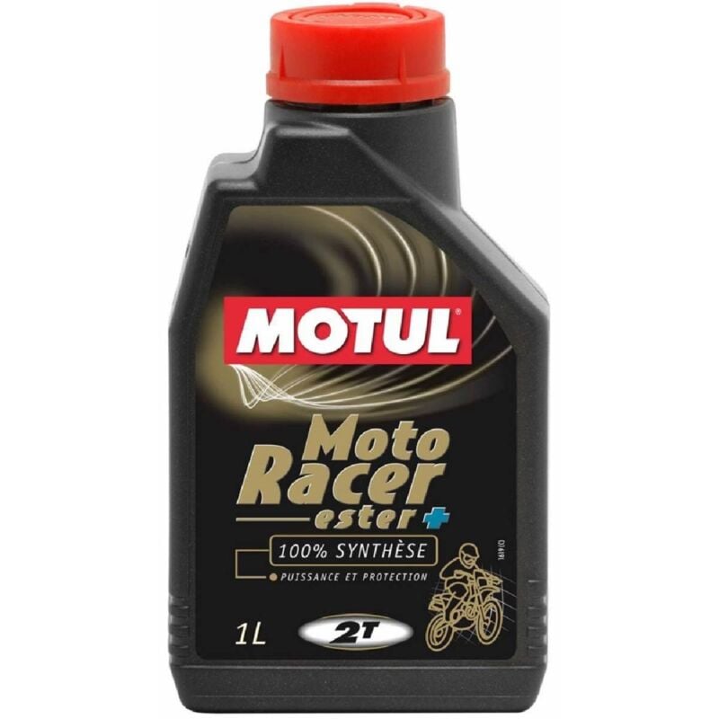 Motul - 4x Huile moto Racer 2T bidon de 1 Litre