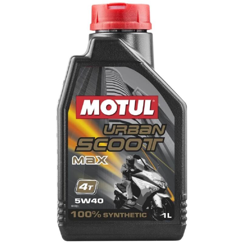 Motul - 4x Huile Urban Scoot 4T Max 5W40 bidon de 1 Litre