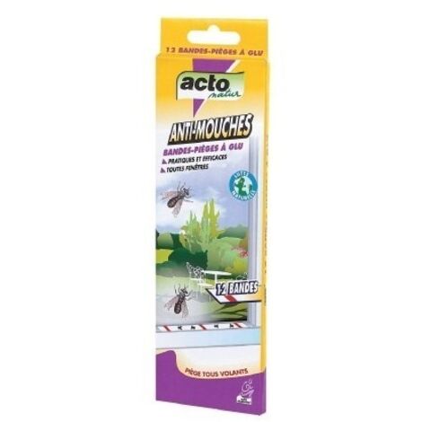 Mouches Bande De Glue  12 Bandes
