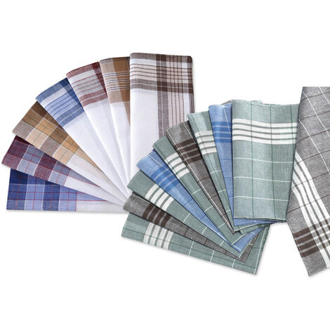 Mouchoir classique en coton - 41 x 41 cm - lot de 12 mouchoirs Westfalia