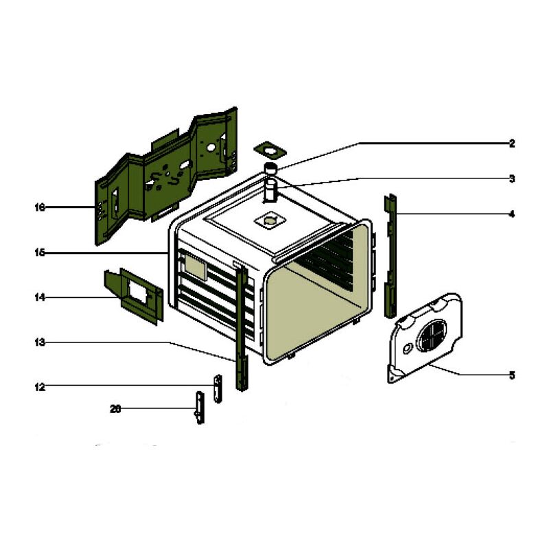 Moufle de four rep 15 pour four Indesit C00273440