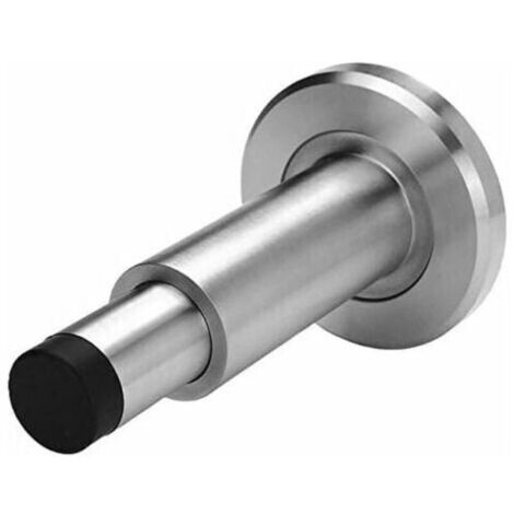 Moulage extra-épais en acier inoxydable 304 de luxe réglable + butée de porte robuste en caoutchouc Butée de porte de porte intégrée fixée au mur, RS-38