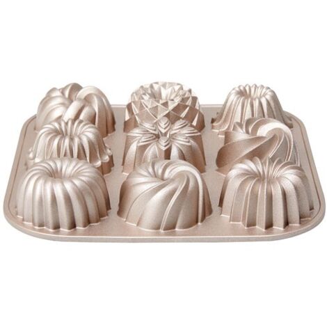 Moule 9 mini-kouglofs rose cuivré - Patisse - 04521