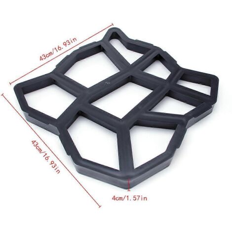 Moule à allée de jardin à faire soi-même (1 pièce) pour créer des dalles de pavage, de terrasse ou de patio en béton.