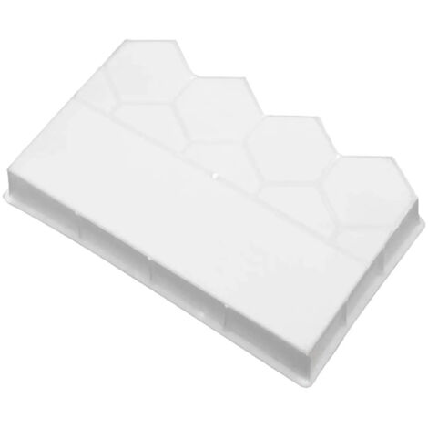 Moule à béton, brique, pelouse, jardin, construction, V