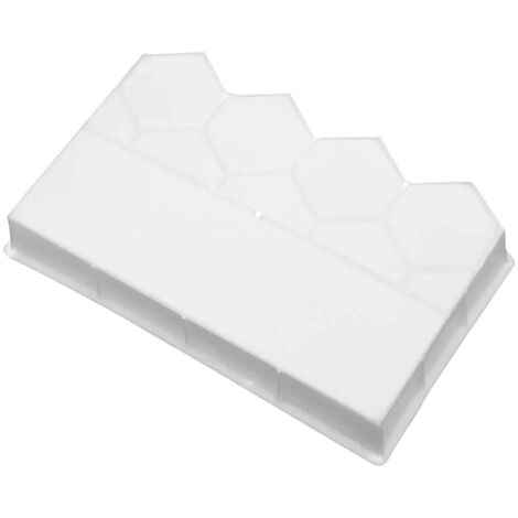 Moule à béton, brique, pelouse, jardin, construction, V