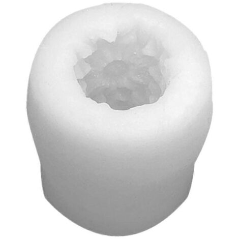 Moule à bougie cylindrique 3D en silicone en forme de tournesol, pour loisirs créatifs, savon et gâteaux faits main.