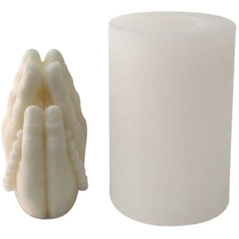 Moule à bougie en résine, moule cylindrique en silicone pour bougie, moule à bougie cylindrique en silicone.
