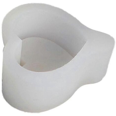 Moule à bougie en silicone en forme de cœur pour mug DIY, résine de gypse aromatique, moule à savon, décoration intérieure, Saint-Valentin