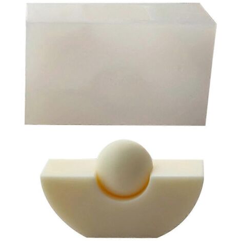 Moule à bougie en silicone, fait main, en forme de bateau géométrique, en résine époxy et plâtre, décors