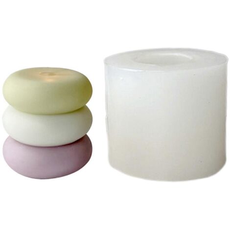 Moule à bougie rond à trois étages pour fabrication de bougies DIY, design moderne