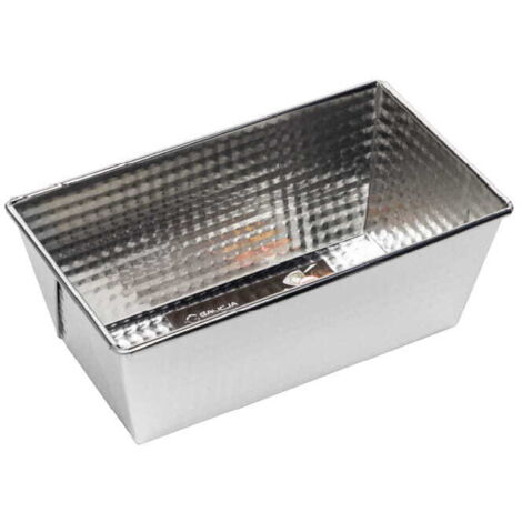 Moule à cake en tôle galvanisée Platino petit 20,5x12x8 cm