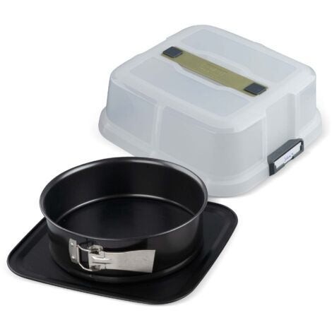 Moule à charnière rond 23 cm avec couvercle de transport Zenker Bake Click and Go