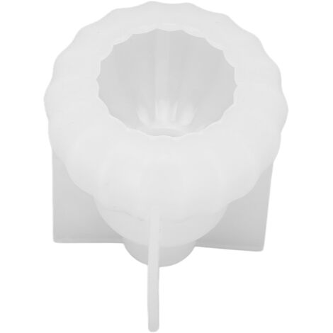 Moule à Citrouille en Silicone pour Bougie, Savon et Résine Artisanaux Réutilisable