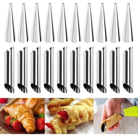 Moule à Cônes - AMOUNE - Acier Inoxydable - 12,5 cm - Compatible Lave-Vaisselle - 20 pièces