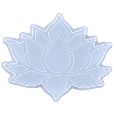 Moule à dessous de tasse en cristal, moule à faire soi-même pour plateau lotus, moule de coulée pour étagère lotus créative