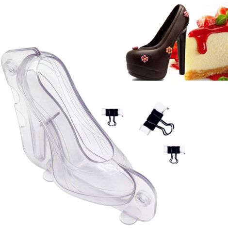 Moule à gâteau 3D en forme de talon haut, moule à gâteau au chocolat, décoration pour gâteau de mariage
