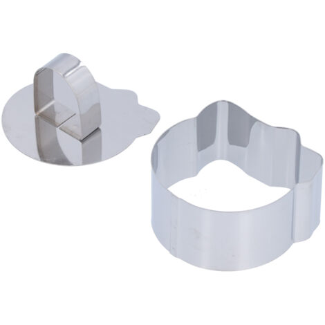 Moule à gâteau en acier inoxydable, anneau de mousse pour desserts, pâtisseries et salades, 4x7cm irrégulier