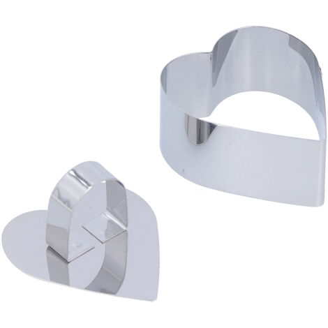 Moule à Gâteau en Acier Inoxydable, Anneau pour Mousse, Cercle à Dessert pour Pâtisserie et Salades, Outil de Cuisine 4x8x7.5cm