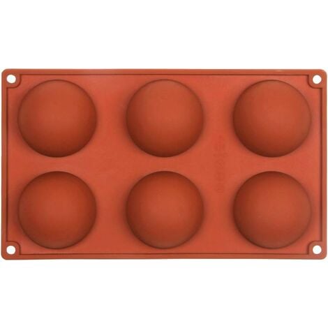 Moule à gâteau en silicone Demi Sphère Boule à dessert Muffin Pâtisserie Jelly Pudding Plateau Couleur en aléatoire-Fei Yu