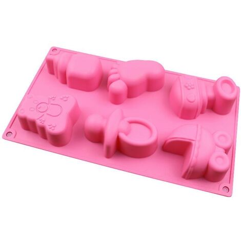 Moule à gâteau en silicone en forme de biberon de 1,80 m pour la fabrication de savons et de pâtisseries artisanales.