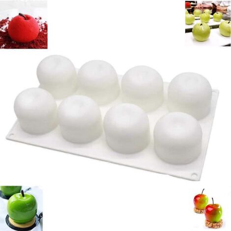 Moule à gâteau en silicone, moule à dessert glacé, moule à glace, moule à chocolat, moule à pâtisserie, moule à 8 cavités