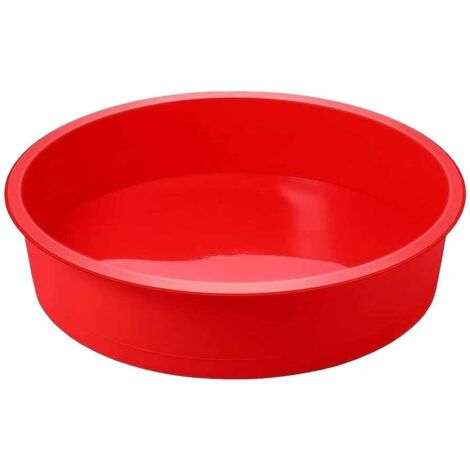 Moule à gâteau rond en silicone de 26 cm, moule à gâteau monobloc, diamètre de 10 pouces, moule de cuisson en silicone pour gâteaux et desserts.