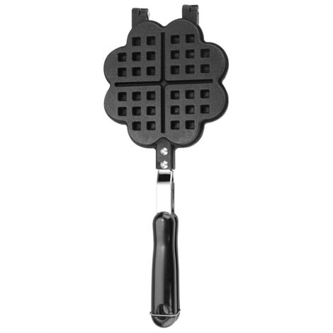 Moule à gaufres en forme de cœur, poêle antiadhésive pour cuisinière à gaz, accessoire de pâtisserie