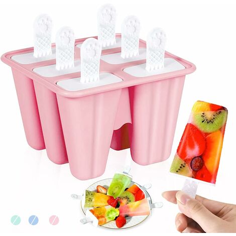 Helistar Popsicle Molds 6 Pieces Silicone Ice Pop Molds BPA Free Popsicle  Mold R