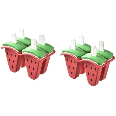 Moule à glace en forme de pastèque pour sucettes glacées --