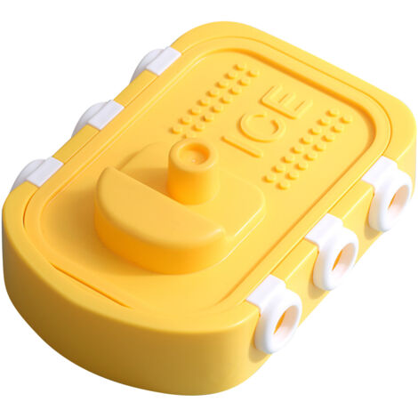 Moule à Glace Réutilisable en Silicone Alimentaire Design Animal pour Cuisine Jaune