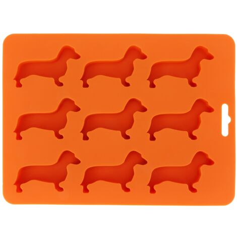 Moule à Glaçons Silicone en Forme de Chien pour Pâtisserie DIY - 9 Cavités - Ustensile de Cuisine