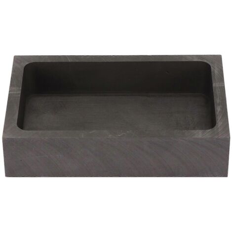 Moule à lingots en graphite thermorésistant pour la fusion et la coulée de métaux précieux (bijoux), 3,54 x 2,36 x 0,79 po