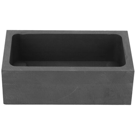 Moule à lingots rectangulaire en graphite, creuset de raffinage des métaux pour la fabrication de bijoux, pour la fusion et le moulage de l'or, du cuivre et du laiton.
