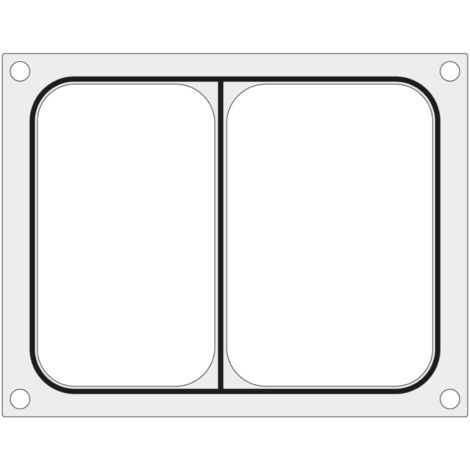 Moule à matrice pour machine à souder CAS CDS-01 pour plateau en deux parties 227x178 mm - Hendi 805398