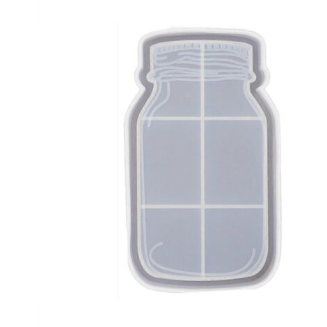 Moule à miroir pour bouteille en résine époxy cristal (DIY), plateau pour bougie parfumée, moule à miroir