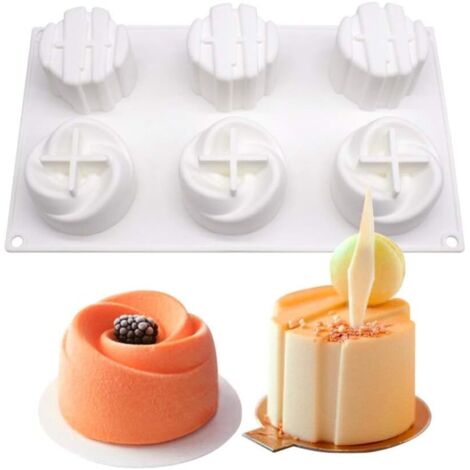 Moule à Mousse Cake-6 Trous Deux en un Déesse-Fei Yu