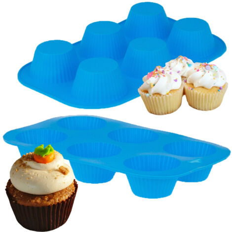 Moule à muffins en silicone TG56208, lot de 6.