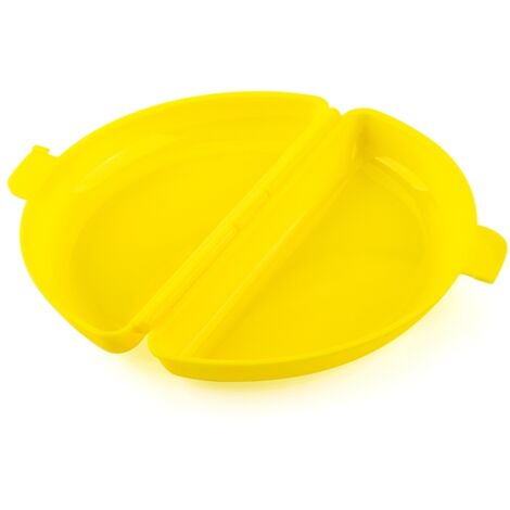 Moule à œufs maison, cuiseur d'œufs micro-ondes en plastique, presse à boulettes de viande semi-circulaire pour burgers, boîte à omelette et riz, gadget de cuisine pratique