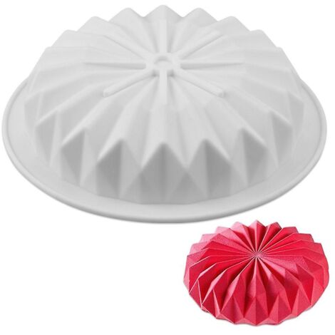 Moule à pâtisserie 3D en silicone pour gâteaux, puddings, glaçons, gelées, mousses, fondants, chocolats. Antiadhésif, professionnel et réutilisable.