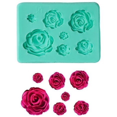 Moule à pâtisserie en forme de rose à faire soi-même - Outils pour biscuits d'anniversaire et décoration de gâteaux
