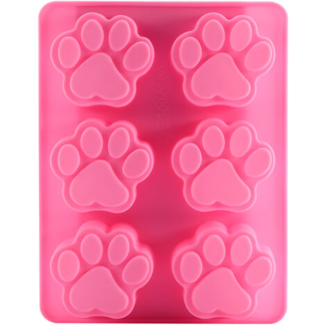 Moule à Patte Silicone pour Chiens et Chats - Outil DIY pour Glaçons, Chocolat, Fondant et Gâteaux