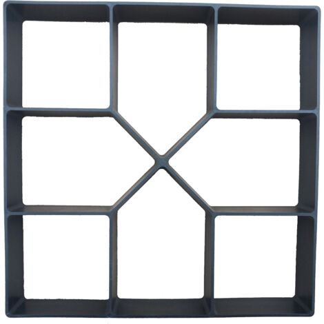 Moule à Pavage Plastique 40 x 40 cm pour Garden Terrasse Allée Patio Jardin Trottoirs Chemin de Pavage en Ciment Béton Moule à Pavé Réutilisable Moule de Coffrage Bricolage