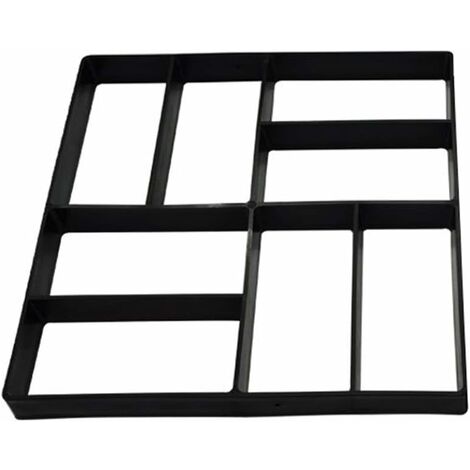 Moule à Pavé Béton pour Chemin, Moule à Pavage Réutilisable pour DIY Pavement Allée Patio de Jardin Terrasse Briques, 40x40 cm