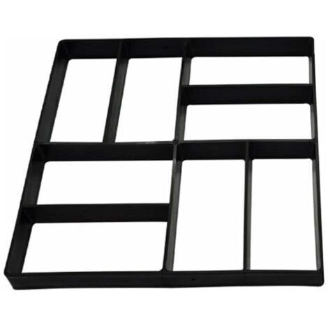 Moule à Pavé Béton pour Chemin, Moule à Pavage Réutilisable pour DIY Pavement Allée Patio de Jardin Terrasse Briques, 40x40 cm