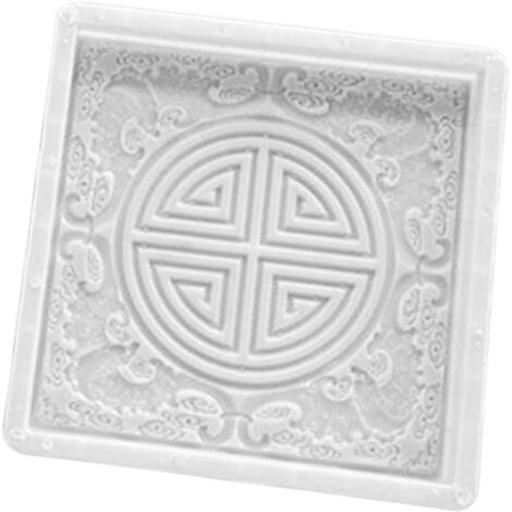 Moule à Pavé Modèle de Carrelage Forme pour Allée Matrice de Ciment Outil de Bricolage Léger et Pratique Adapté pour Parc Pelouse et Aménagement, Motif Rond